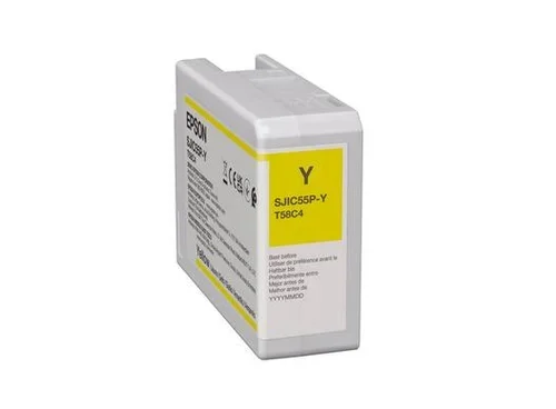 SJIC55(Y): INK CARTRIDGE FOR COLORWORKS CW-D6500/D6000 (YELLO