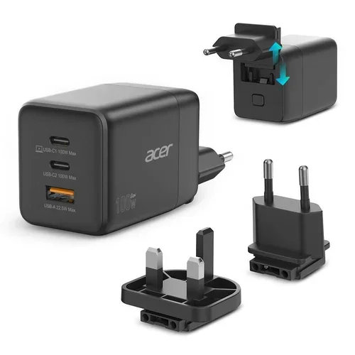 ACER GAN CHARGER USB-C USB-A 100W