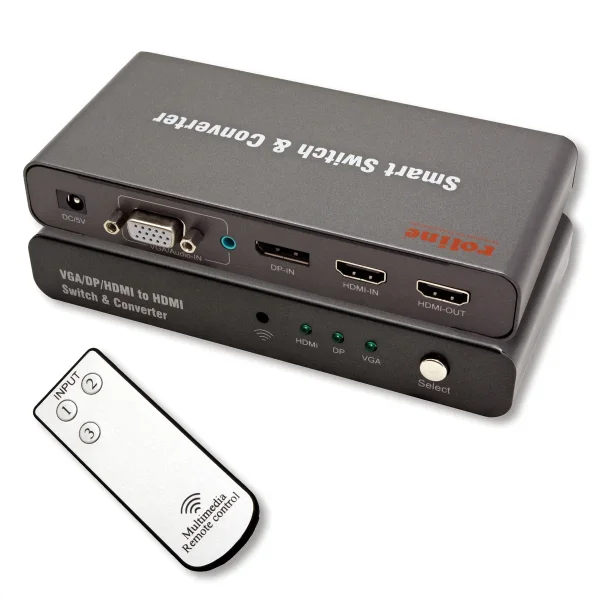 ROLINE HDMI/VGA/DP zu HDMI Konverter-Switch