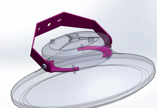 Synergy 21 LED Spot Pendelleuchte UFO zub. Wandhalterung für UFO size L Bügel kurz