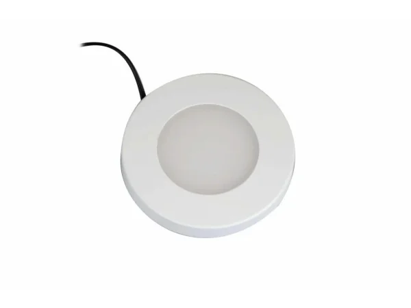 Synergy 21 Downlight Round / 4000K Weiß / 12V / 76Ø x 10mm Möbelleuchte mit AMP Stecker