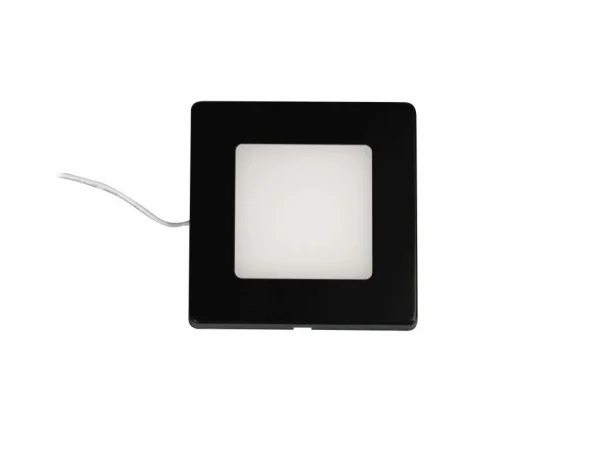 Synergy 21 Downlight Square / 4000K Schwarz / 12V / 76 x 76 x 10mm Möbelleuchte mit AMP Stecker