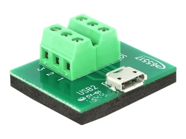 DELOCK Adapter Terminalblock> Micro USB