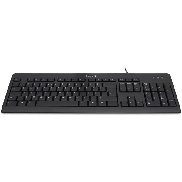 TERRA Keyboard 1500 Corded [US/EU] USB black Copilot QWERTY, 105 toetsen, met kabel, 1,80m