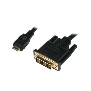 Kabel DVI <=> Mini-HDMI 0,5m St/St black
