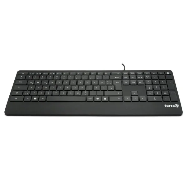 TERRA Keyboard 4000 Corded [DE] USB black Copilot  QWERTZ, 105 Tasten, kabelgebunden, 1,80m