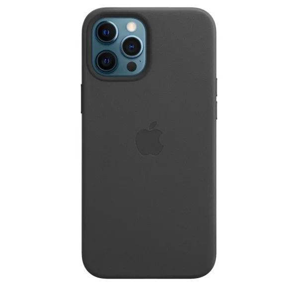 Apple Leather Case with MagSafe for iPhone 12 Pro Max black