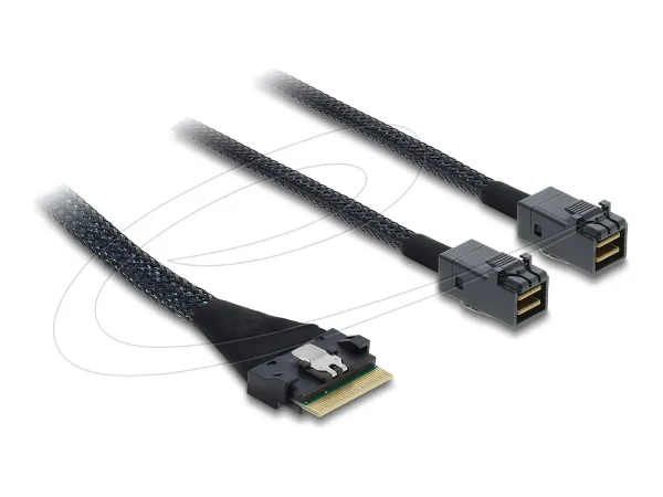 DELOCK PCIe 4.0 Kabel Slim SAS SFF-8654