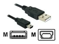 DELOCK Kabel USB2.0 miniB Stand 5-P 0,7m