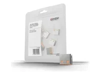 LINDY 10 USB Portschloesser ORANGE