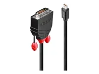 LINDY Mini DP an DVI-D Kabel schwarz 1m