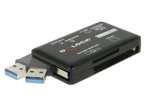 Delock Card Reader SuperSpeed USB Typ-A (3.2 Gen 1)  5 Gbps, 6 Kartenschächte