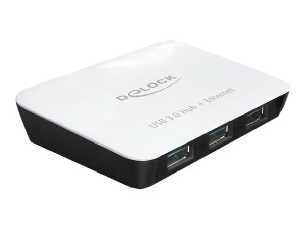 DELOCK HUB USB 3.0 3 Port extern 1Gb Lan