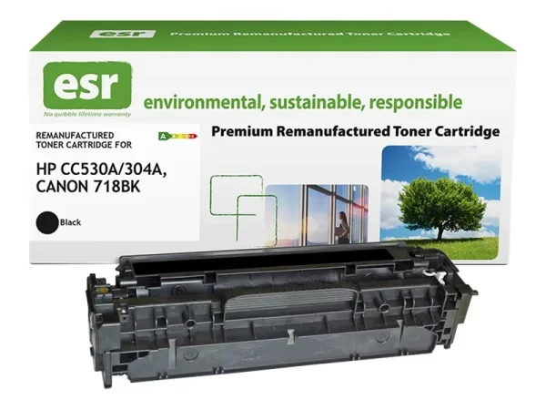 ESR cartr HP CC530A blk reman 3.5k