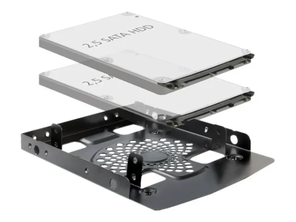 DELOCK Einbaurahmen 3,5 > 2 x 2,5 HDD
