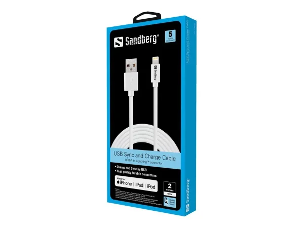 SANDBERG USB-Lightning 2m AppleApproved