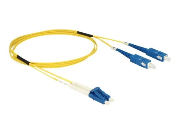 DELOCK Kabel LWL LC>SC Singlemode OS2 1m
