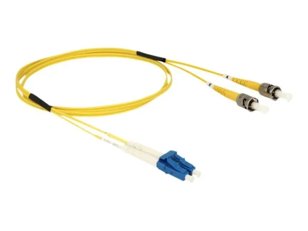 DELOCK Kabel LWL LC>ST Singlemode OS2 1m