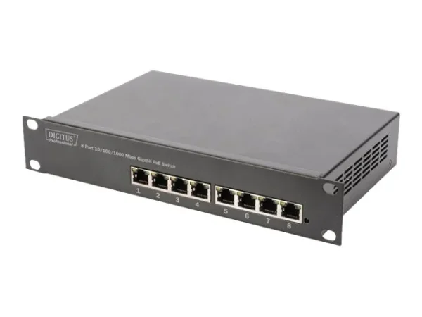 DIGITUS 25,4cm 8-Port Gigabit Ethernet