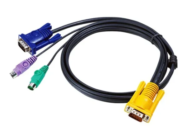 ATEN 2L-5202P KVM-Kabel VGA PS/2 1,8m