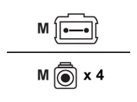 LENOVO ISG 1m MPO-4xLC OM3 MMF Breakout