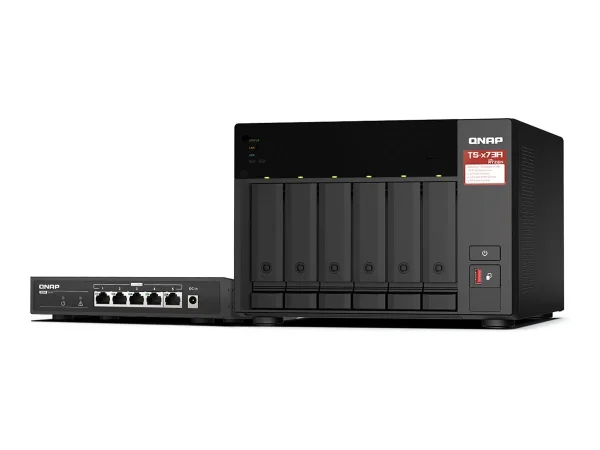 QNAP Bundle NAS TS-673A V1500B + Switch