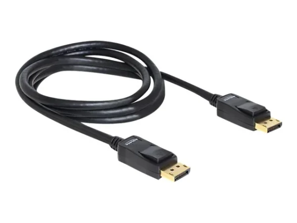 DELOCK Kabel Displayport St-St. Gold 2m