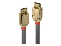 LINDY 0.5m DisplayPort1.4 Kabel GoldLine