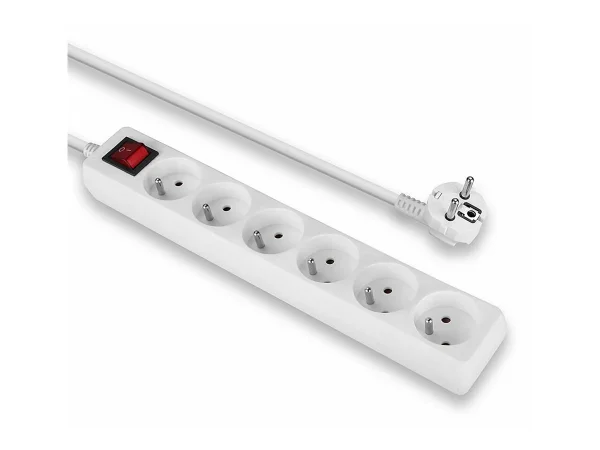 LINDY 6-fach Steckdose mit Schalter FR