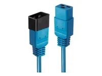 LINDY 2m IEC C19 auf IEC C20 Kabel blau