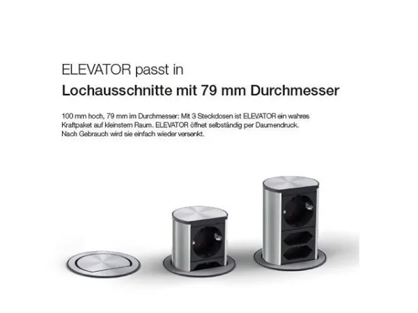 BACHMANN ELEVATOR 1x Schutzkontakt 1x
