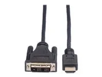 ROLINE Kabel DVI 18+1 ST - HDMI ST 1,5m