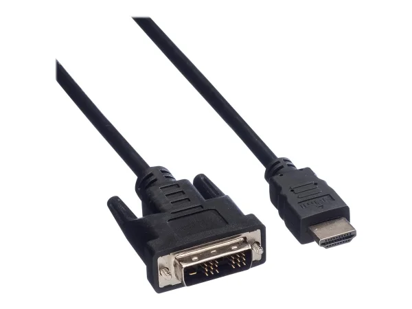 VALUE Kabel DVI 18+1 ST - HDMI ST 3m