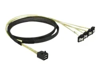 DELOCK Mini SAS HD SFF-8643 >4x SATA 1 m