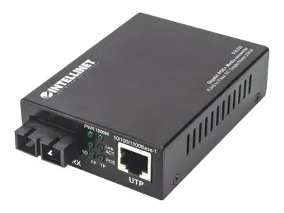 INT Gigabit PoE+ Medienkonverter SC