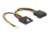 DELOCK StromKabel SATA 15 Pin > 4 Pin