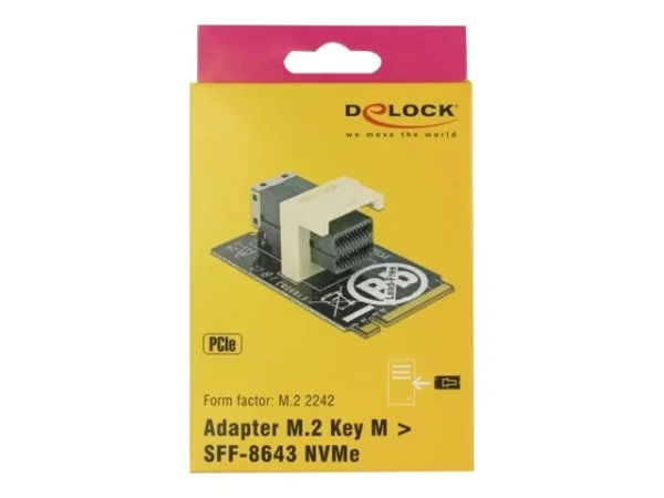 DELOCK Adapter M.2 Key M > SFF-8643 NVMe