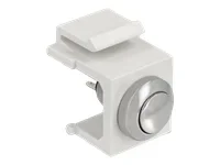 DELOCK Keystone Drucktaster weiss