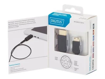 DIGITUS HDMI High Speed Anschlusskab 2m