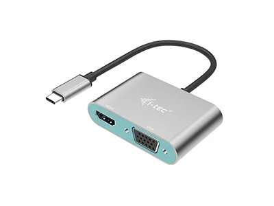 I-TEC USB C Metal HDMI und VGA Adapter