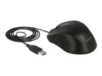 DELOCK Ergonomische optische5-TastenMaus