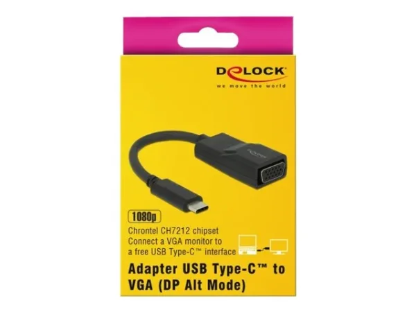 DELOCK Adapter USB Type-C > VGA