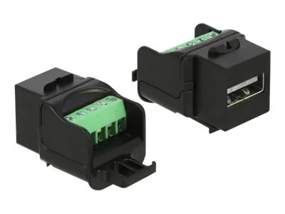 DELOCK Keystone Modul USB 2.0 A schwarz