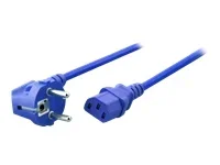 EFB Netzkabel auf C13 90Grad 1,8m blau