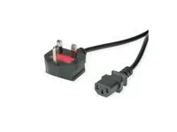VALUE UK Netzkabel gerade IEC 1,95m