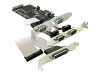 DELOCK PCI Express Karte 4xSer 1xPar