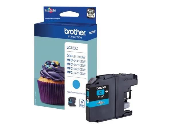 BROTHER LC123BC Tinte cyan 600Seiten