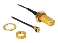 DELOCK HF RP-SMA Buchse zum Einbau > MHF