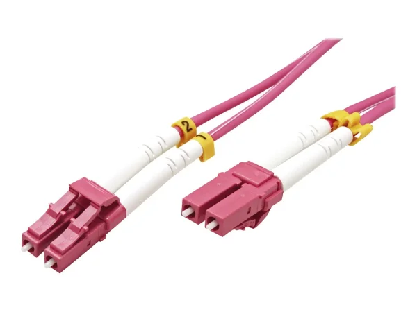 VALUE LWL-Kabel 50/125um violett 0,5m