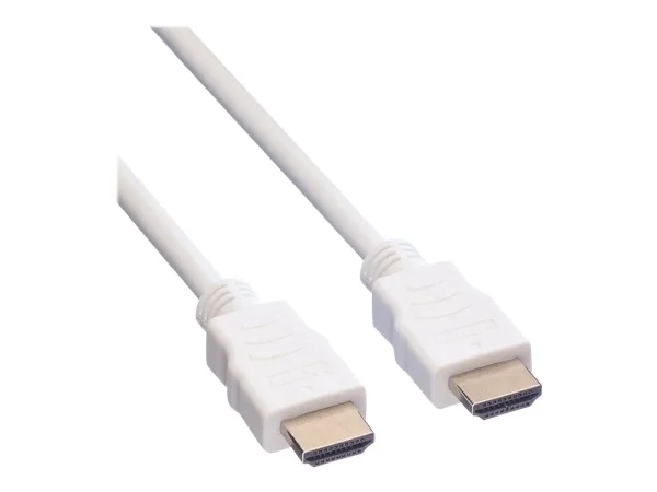 VALUE HDMI Kabel mit Ethernet weiss 1m